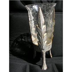 Elegant Crackled Glass on Porcelain Holder #1619587
