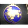 Image 1 : ANTIQUE COBALT BLUE ENAMEL/GOLD NECKLACE &  #1619592