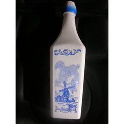 BLUE & WHITE WINDMILL LIQUOR BOTTLE #1619605