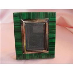 Malachite 800 Silver Picture Frame #1641312