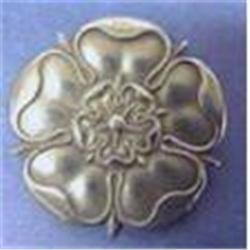 Tudor Rose Sterling Pin Brooch #1641476