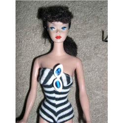 Vintage Barbie #5  W/ Swimsuit ,Shoes, Glasses #1641478