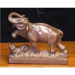 Vintage Desk Bronze Elephant #1641506