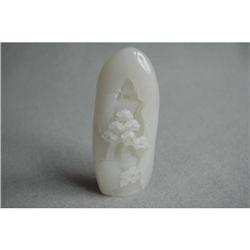 Nice  Carved  White  Jade  of  Mountain. #1641524