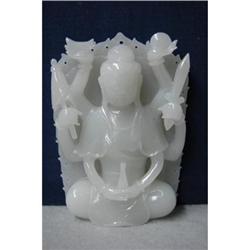 Well  Carved  White  Jade  GuanYin  with #1641526