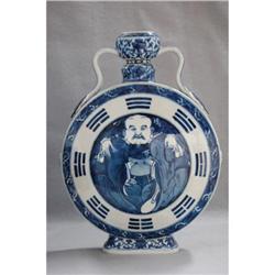 Chinese  blue  and  white  porcelain  flat #1641547