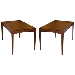Pair Midcentury Mahogany End Tables-modern #1641609