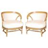 Image 1 : Pair Tomlinson Hollywood Regency style chairs #1641612