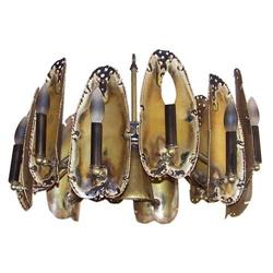 Brutalist style chandelier, Evans Stylings #1641616