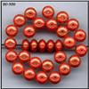 Image 1 : 500 CZECH VINT METALLIC RED OBLATE BEADS 9mm #1641660