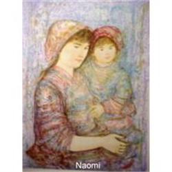 Naomi  serigraph by Edna Hibel large #1641698