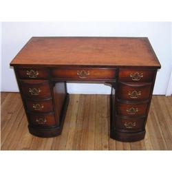 Antique Chippendale Knee Hole Desk #1641709