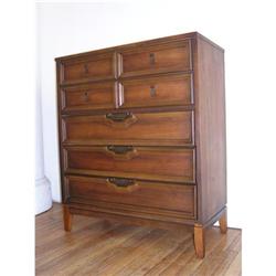 Eames Era Modern Walnut Chest Of Drawers #1641710