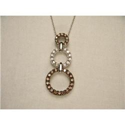 14K WG Chocolate Diamond Eternity Drop Pendant #1642000