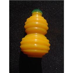 Antique Peking glass Imperial yellow snuff #1642012