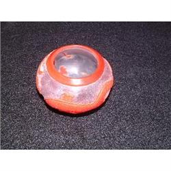 Peking glass container with carved dragon #1642025