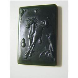 Chinese carved Celadon jade  Pendant #1642053