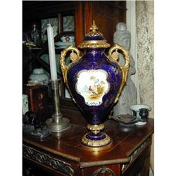 COBALT COVERED URN COALPORT LIKE SEVRES #1642083