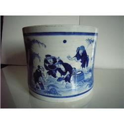 chinese  blue and white brushpot #1642150