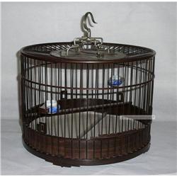Chinese Tielimu Round Decorative Bird Cage  #1642172
