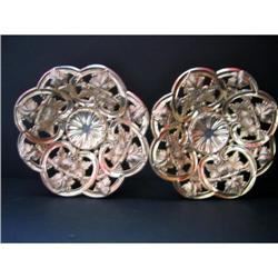 Pair of German Fruits plate silver gold plated #1642190