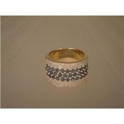 Ring  Saphire  Diamond Band #1653403