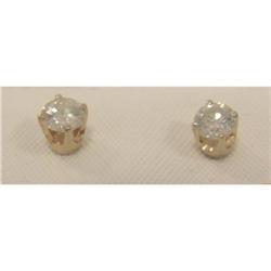 14K 0.51 Carat Diamond Stud Earrings Appraised #1653455