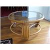 Image 1 : Midcentury Modern Rattan Cocktail Table #1653614