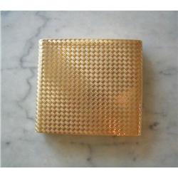 PRINCE of WALES 14K Woven Gold CIGARETTE CASE/#1653823