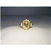 Image 1 : 18K YG Gold Huge Lemon Quartz Ruby Diamond Ring#1653911