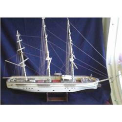 Antique Wood Sailing Ocean Liner Ship Model #1653950