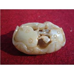 Antique Chinese white jade carving #1653964