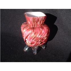 Polychrome art glass vase #1654012