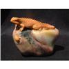 Image 1 : Hardstone carving in shape of a lizzard on a #1654038