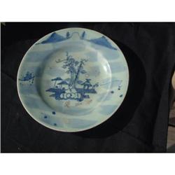 Antique blue on white ironstone bowl with #1654060