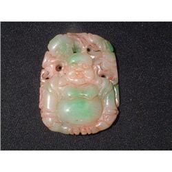 Jadeite carving featuring Budddha and  ling #1654064