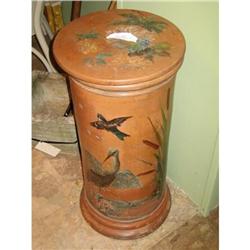 VICTORIAN TERRACOTTA  HAND PAINTED  PLANTSTAND #1654152