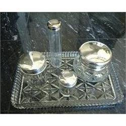 Antique Cut Crystal Vanity Set~6 Piece #1654198