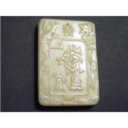 Chinese carved  jade  Pendant #1654214