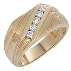 Diamonds 1/2 carat F VS1 gold jewelry men's #1654270