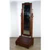 Image 1 : ANTIQUE FULL LENGTH VICTORIAN WALNUT MIRROR #1654294