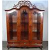 Image 1 : TRIPLE DR VICTORIAN DINING CHINA CURIO CABINET #1654337