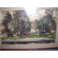 Campsite Painting by John E. Detore #1654408