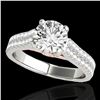 1.61 ctw Certified Diamond Pave Ring 10k 2Tone Gold - REF-204F5M