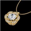 Image 1 : 1.01 ctw VS/SI Diamond Solitaire Art Deco Necklace 18k Yellow Gold - REF-245K5Y