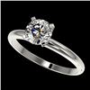 1.06 ctw Certified Quality Diamond Engagment Ring 10k White Gold - REF-141K3Y