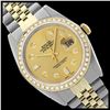 Rolex Ladies Two Tone 14K Gold/SS, Diamond Dial & Diamond Bezel, Sapphire Crystal