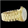 Image 3 : Rolex Men's 18K Yellow President, QuickSet, Diamond Dial & Diamond Bezel