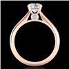 Image 3 : 1.08 ctw VS/SI Diamond Solitaire Art Deco Ring 18k Rose Gold - REF-244N2F