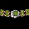 Image 3 : 37.23 ctw Tourmaline & Diamond Necklace 14K Rose Gold - REF-527F3M
